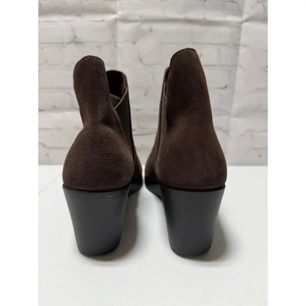 Women's CROCS Leigh Wedge Chelsea ankle boot like new Size 11w - Picture 3 of 9